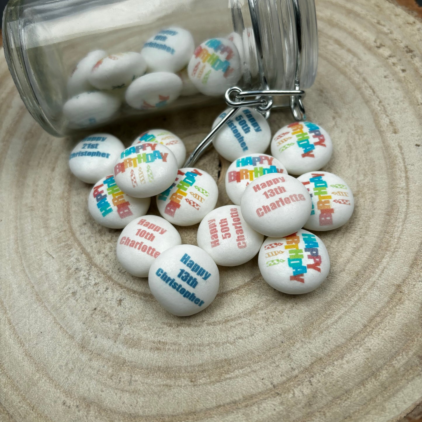 Printed Mento Chewy Mints Birthday Party Favours