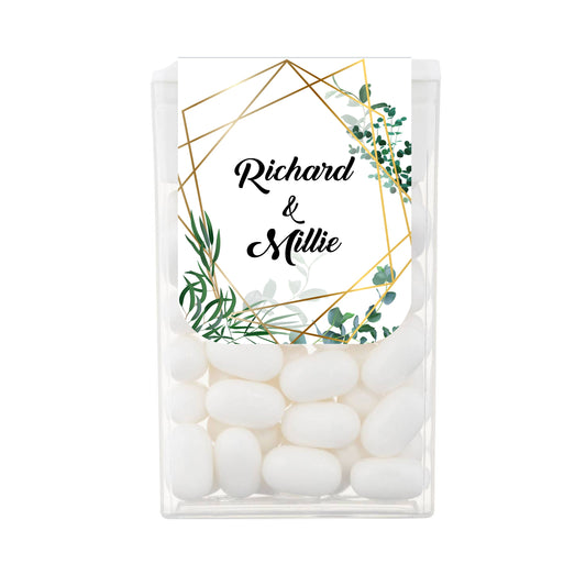 Geometric Wedding Engagement Tic Tac Favours