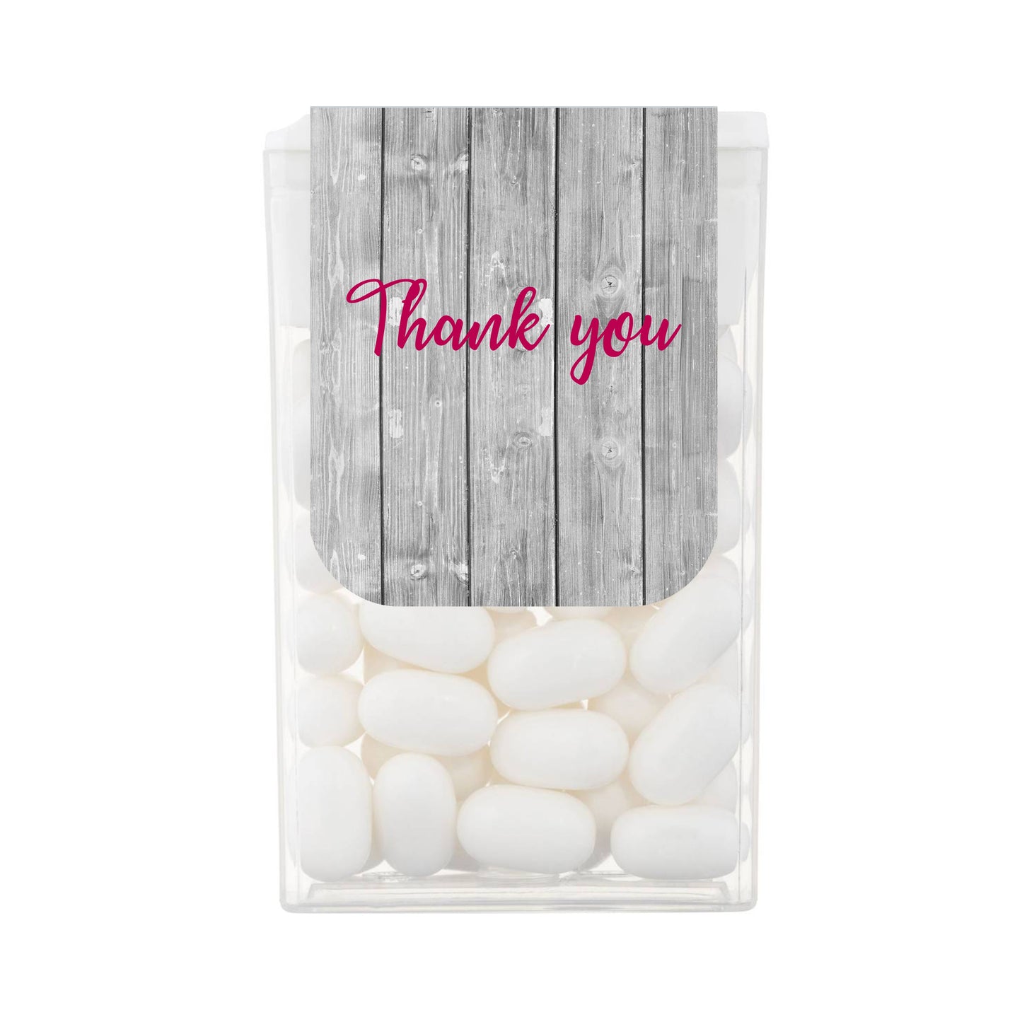 Personalised Colourful Floral Wood Tic Tac Favours