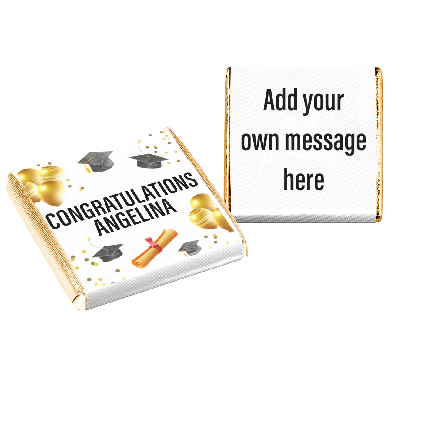 Personalised Graduation Chocolate Party Favours