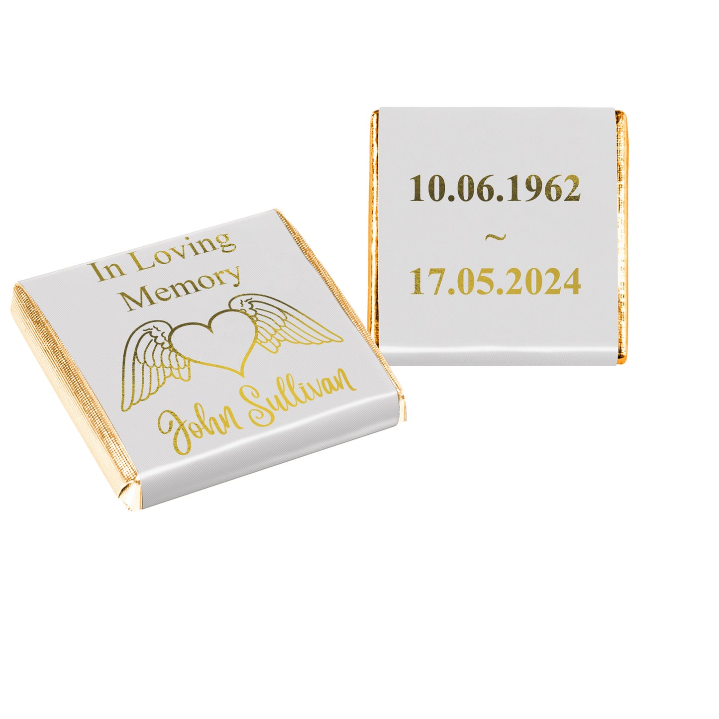 Personalised In Loving Memory Celeberation of Life Chocolates