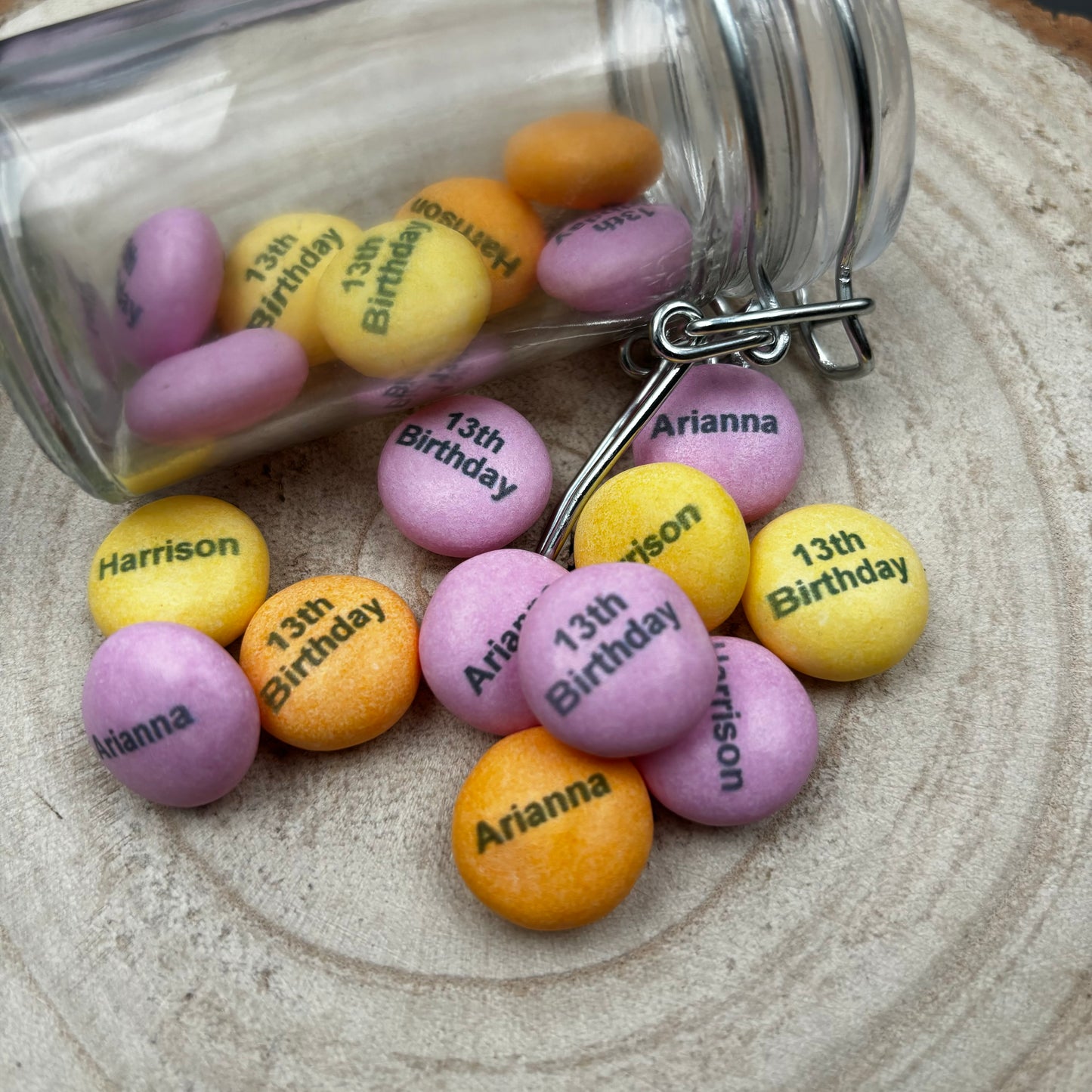 Printed Mento Chewy Mints Colourful Birthday Party Favours