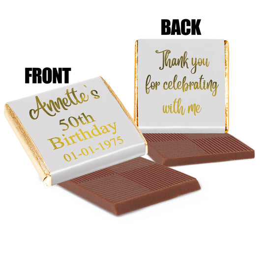 Personalised Birthday Party Chocolate Favours