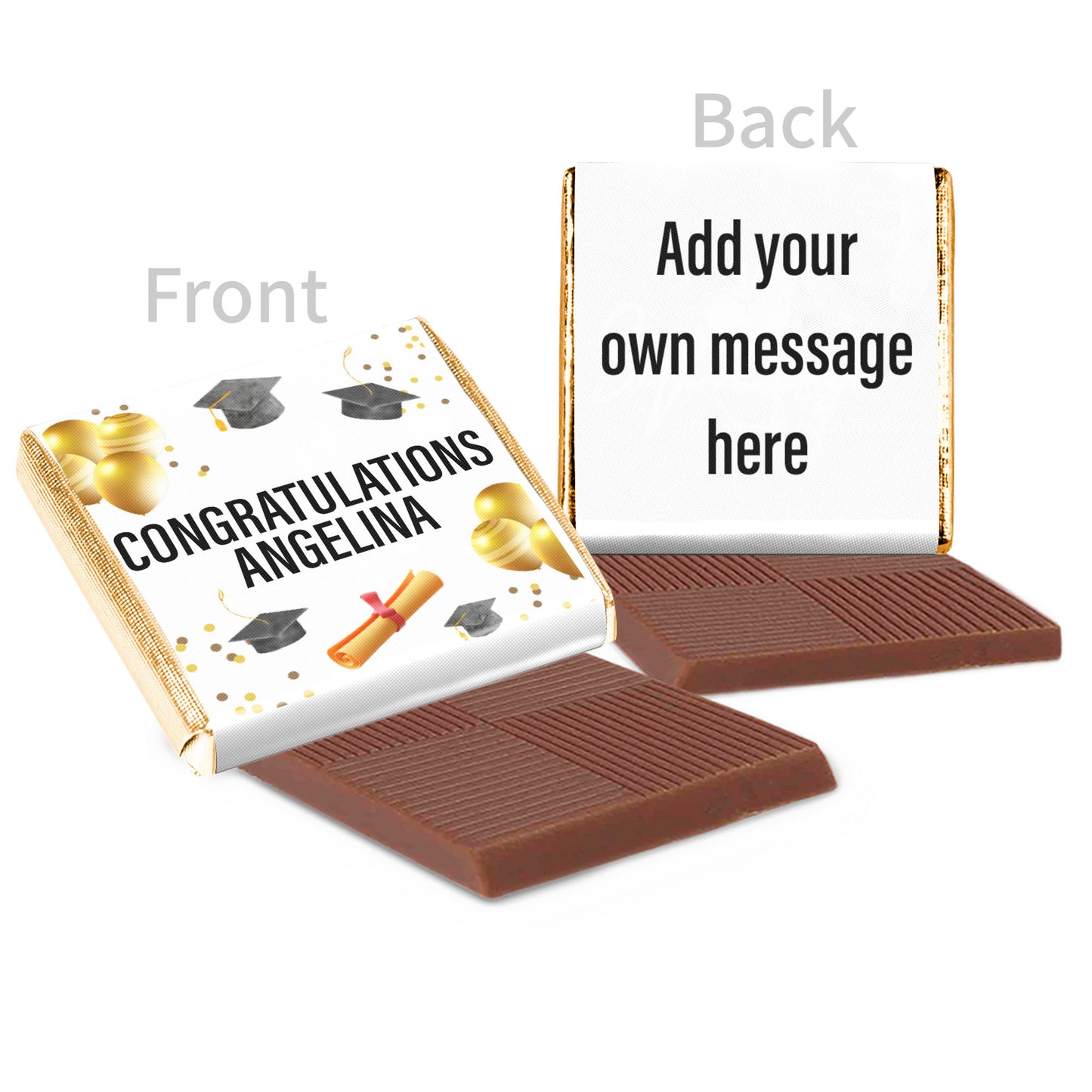 Personalised Graduation Chocolate Party Favours