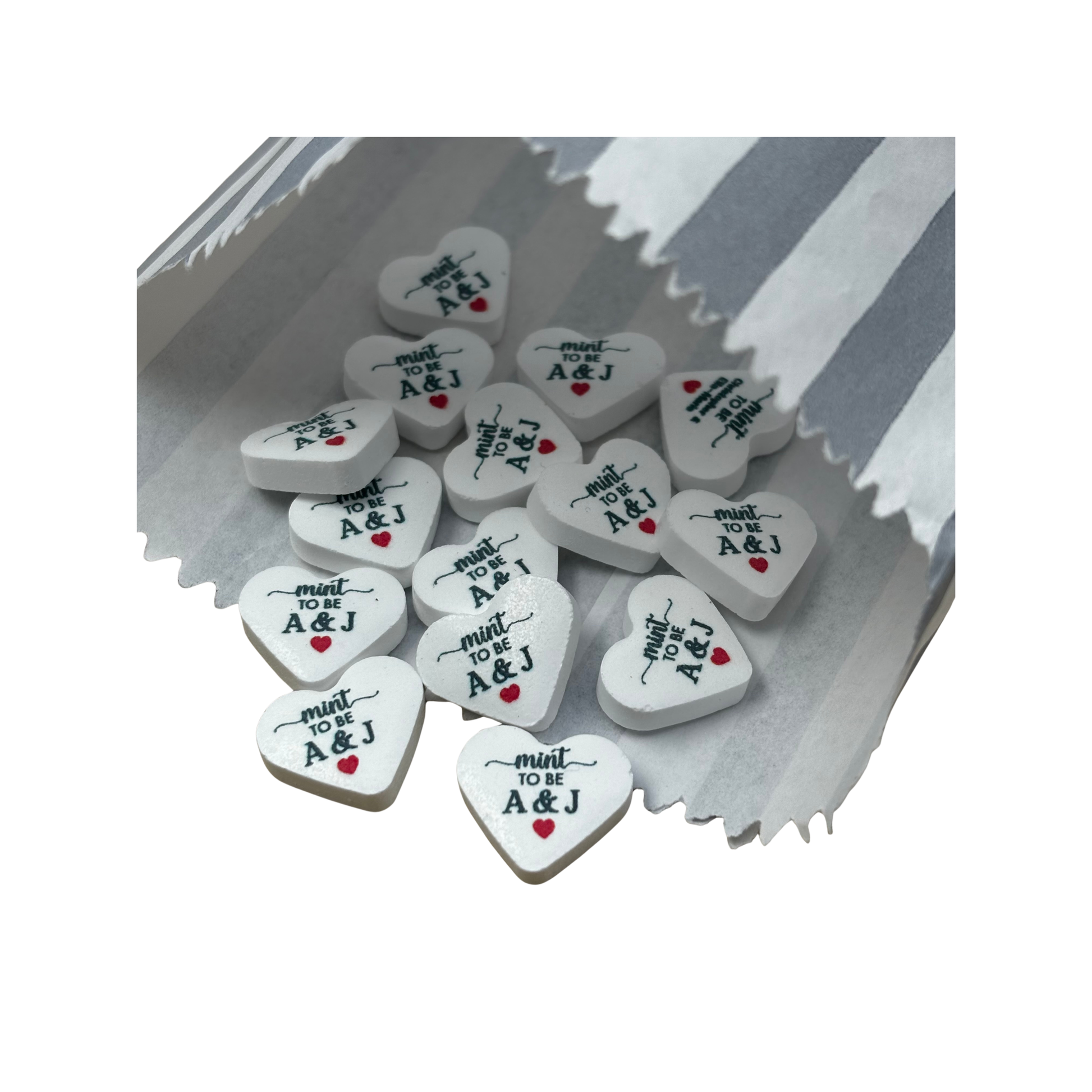 Personalised Heart Shaped Mint s