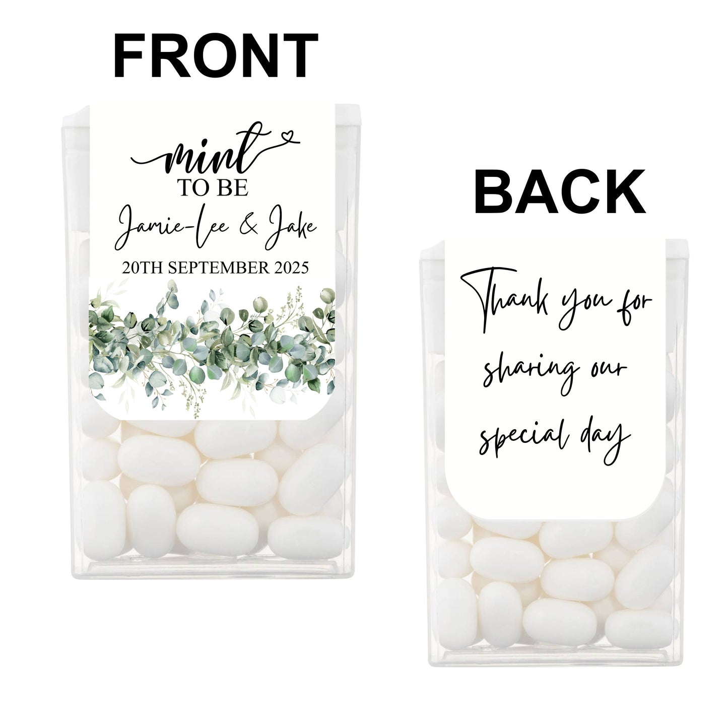 Personalised Mint To Be Tic Tac Wedding Favours