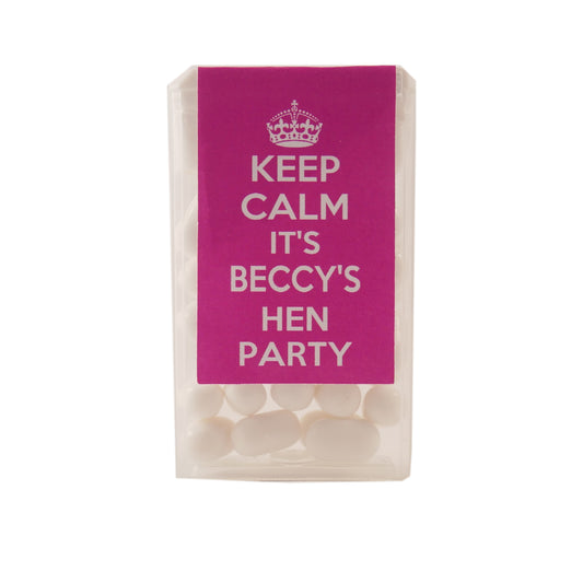 Personalised KEEP CALM Hen Night Party Favours