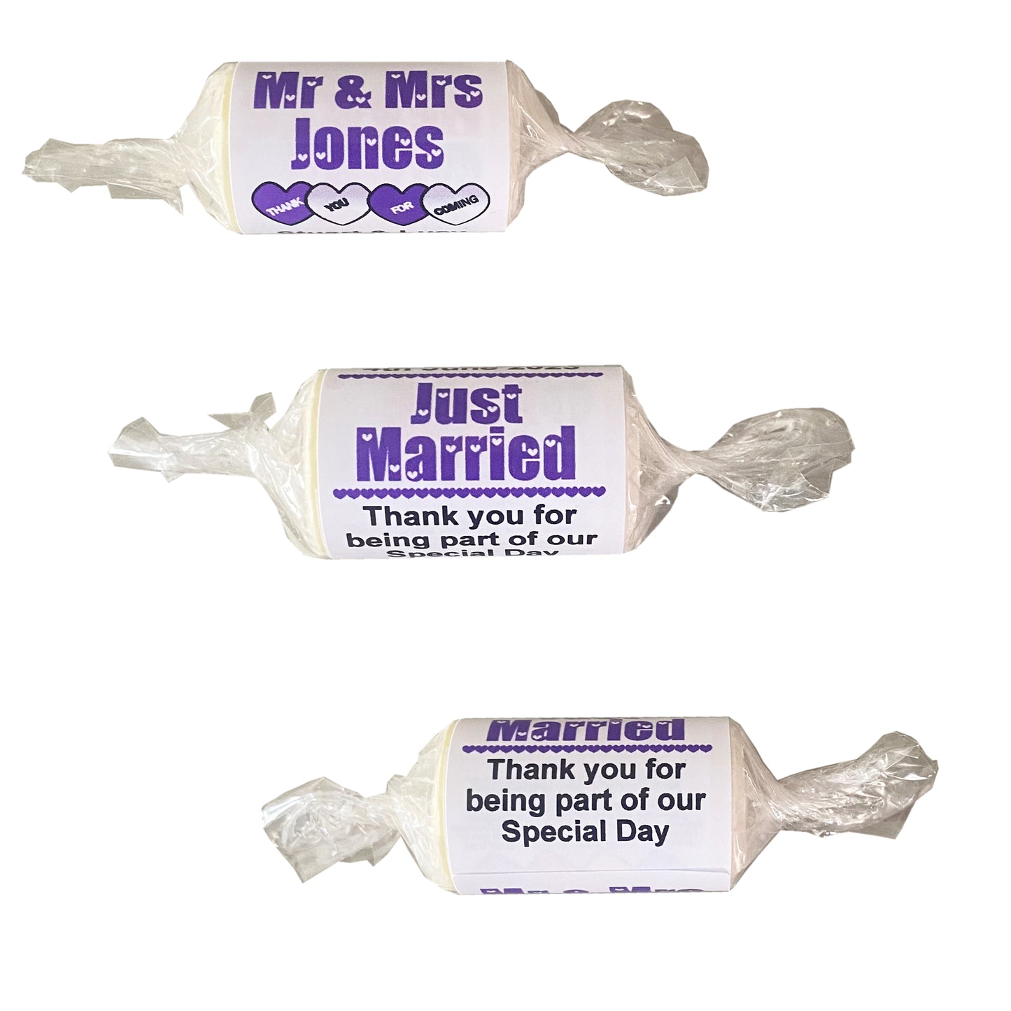 purple wedding favours 