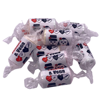 Candy Skull Wedding Favours Love Heart Sweets