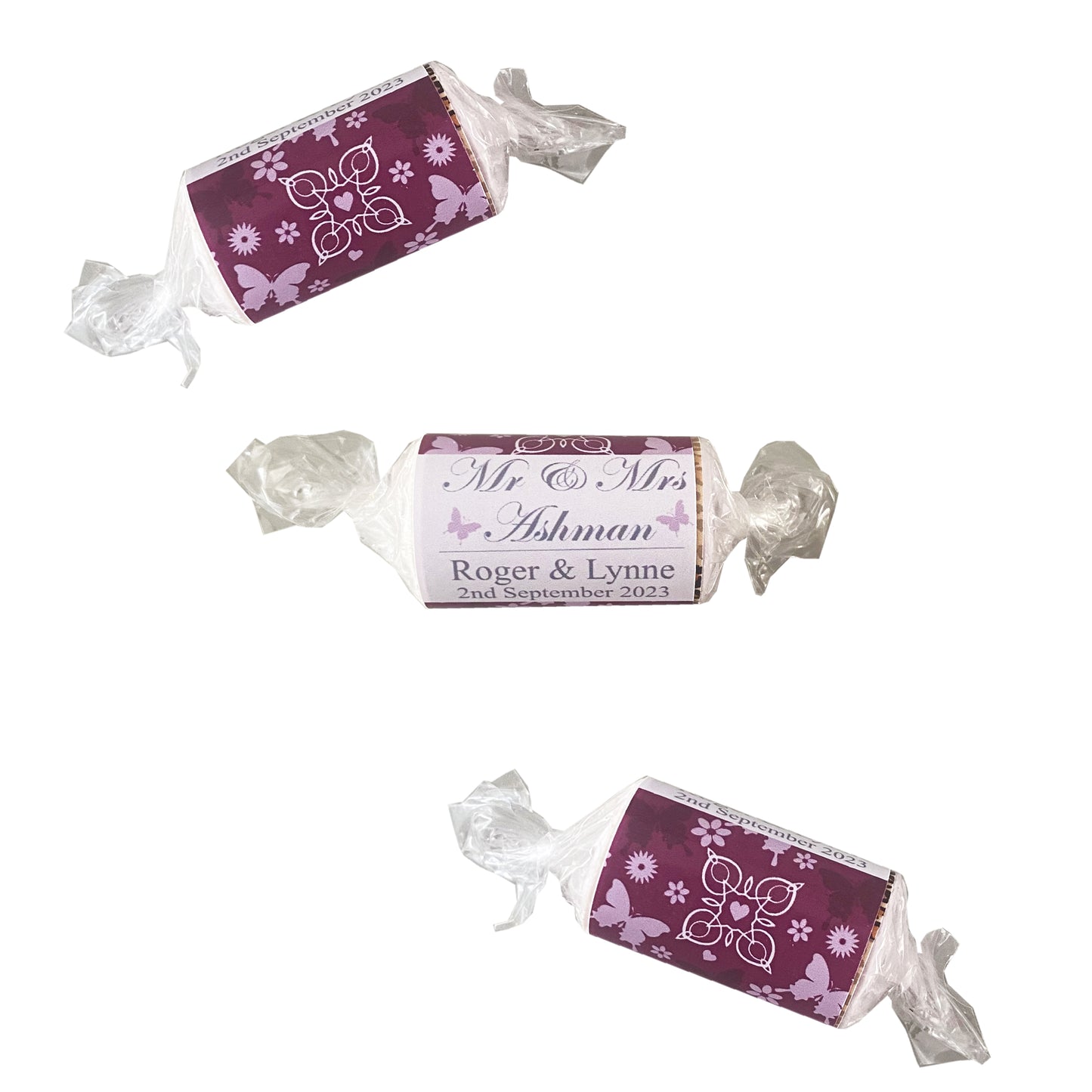 Butterfly Wedding Favours Love Heart Sweets