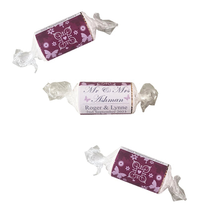 Butterfly Wedding Favours Love Heart Sweets