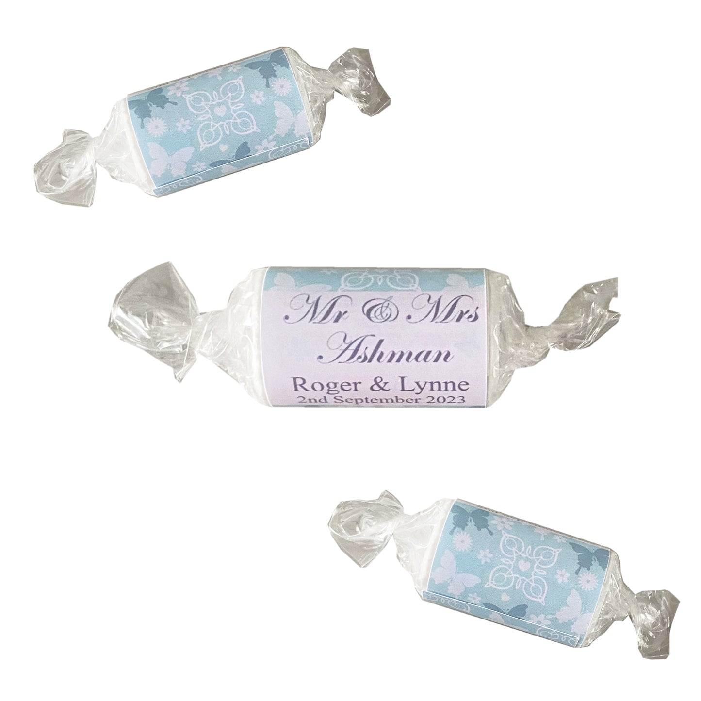 Butterfly Wedding Favours Love Heart Sweets