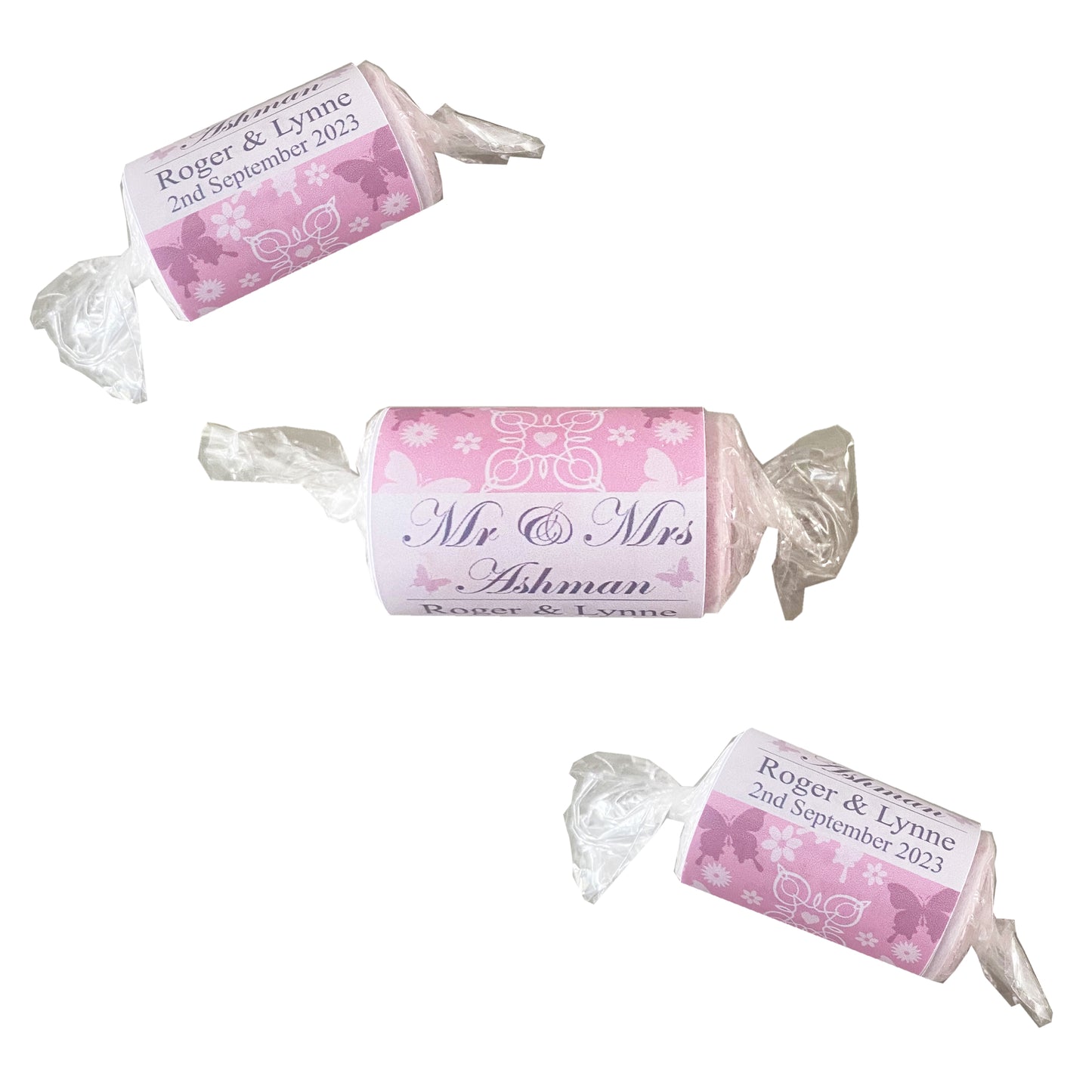 Butterfly Wedding Favours Love Heart Sweets