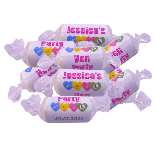Hen Night Party Love Heart Sweets