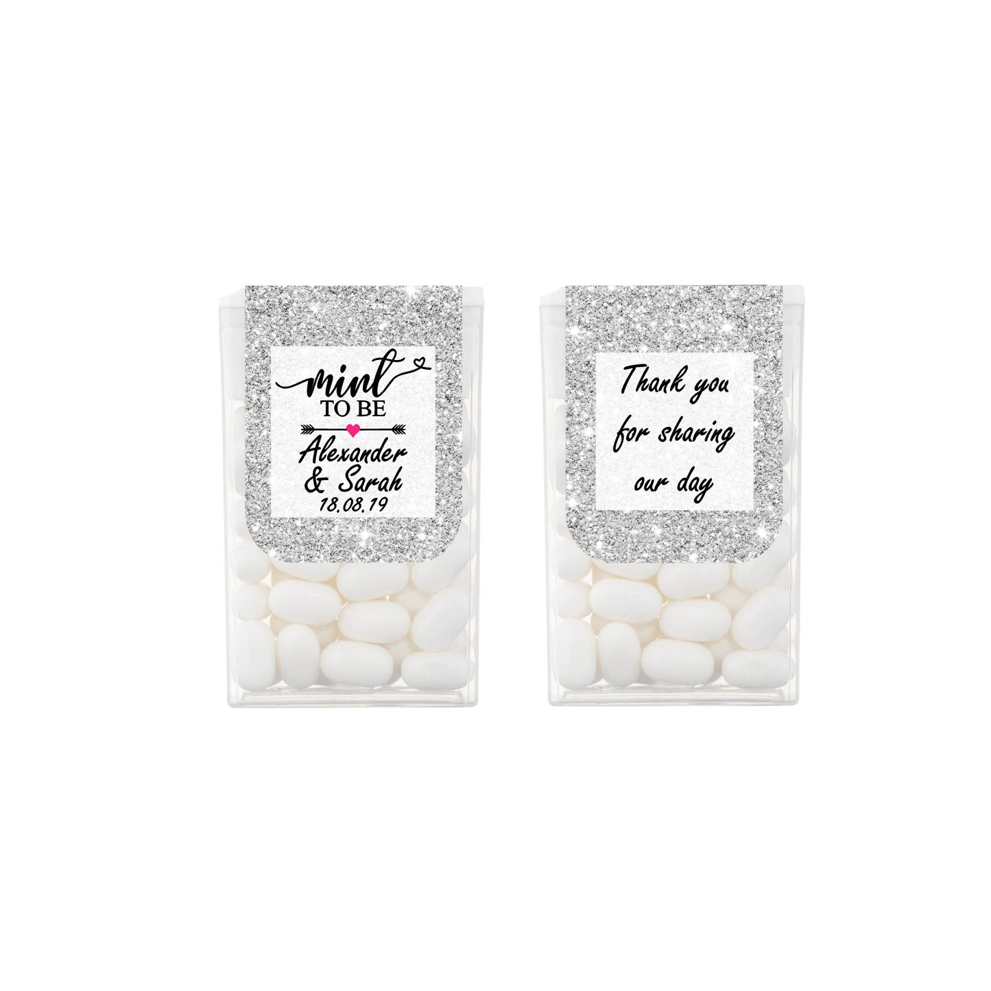 Silver Wedding Favours Tic Tac Mints