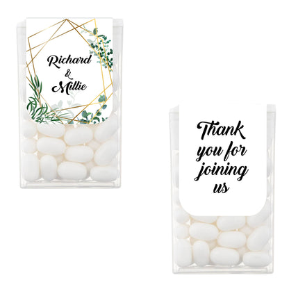 Geometric Wedding Engagement Tic Tac Favours