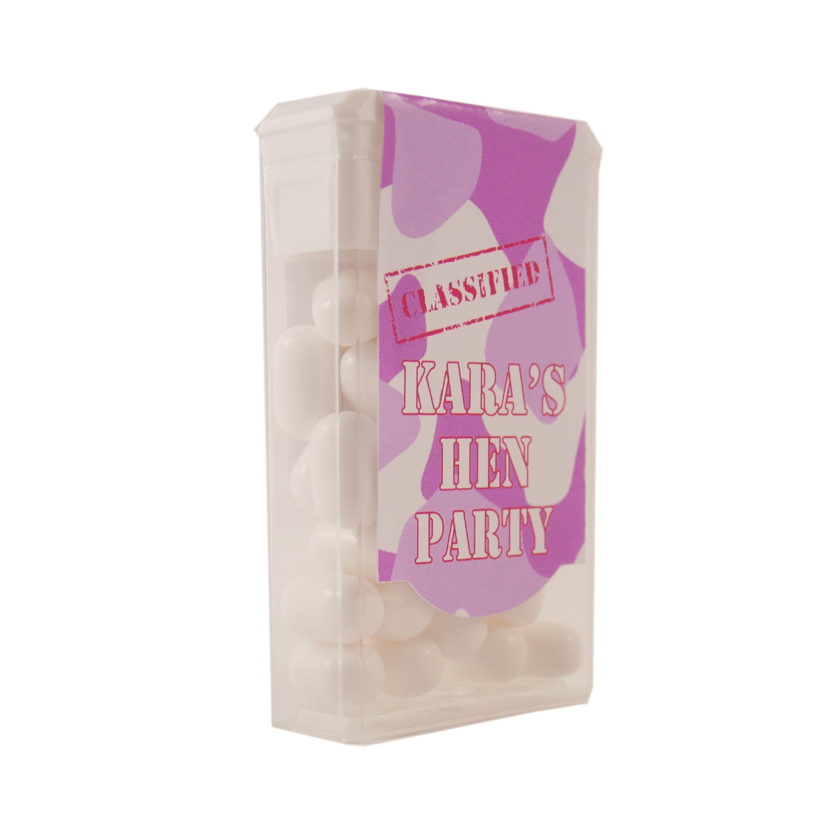 Army Themed Pink Hen Party Tic Tac Favours