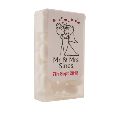 Persaonslied Dancing Couple Tic Tac Wedding Favours